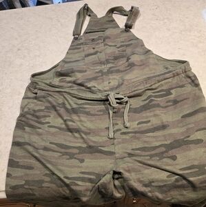 Wallflower Olive Green Camo Overalls 2x